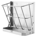 Goat Hay Feeder 21 Gallon Wall Mounted Steel Livestock Hay Grain Rack