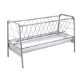 Livestock Hay Feeder 300L 147cm Grain & Hay Steel Goat Sheep Horse