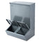 Hog Feeder 3.7 Bushel Metal Double Door Pig Feeder 8 Hogs