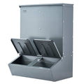 Hog Feeder 3.7 Bushel Metal Double Door Pig Feeder 8 Hogs
