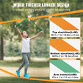 Slackline Kit 18.3m Training Line Tree Protectors Arm Trainer Bag