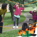 Slackline Kit 18.3m Training Line Tree Protectors Arm Trainer Bag