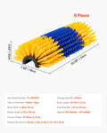 Livestock Scratching Brush 6pc Horse Cow Pig 20x7.5in Grooming