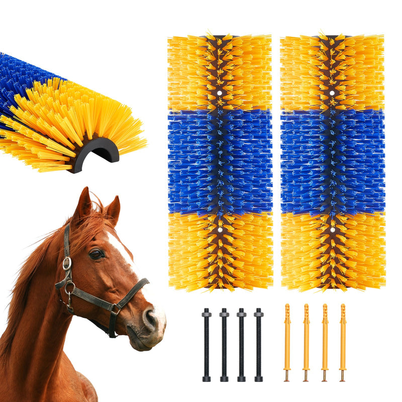 Livestock Scratching Brush 2Pcs Horse Itch Relief Scratcher 17.1in