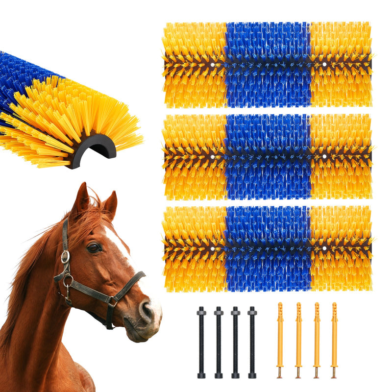 Livestock Scratching Brush 3Pcs 17.1in Horse Scratcher Itch Relief