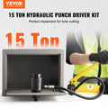 15 Ton Hydraulic Knockout Punch Kit 10 Piece Conduit Hole Cutter