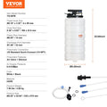 Fluid Extractor 15L Pneumatic Manual Oil Changer Vacuum Pump