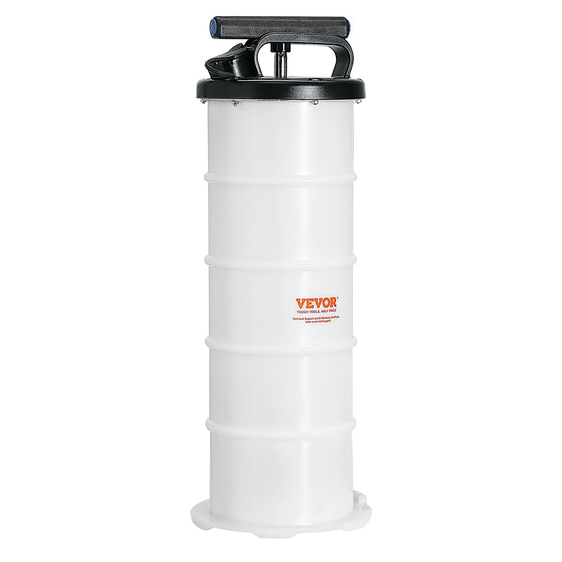 Fluid Extractor, 6.5 Liters Capacity, Manual Hand-Operated Oil Changer Vacuum Fluid Extractor with Dipstick and Suction Hose, Oil Extractor Change Pump for Automotive Fluids Vacuum Evacuation