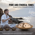 Handpan Drum 22in 12 Notes D Minor Hand Drum Instrument Mallet