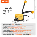 Steel Strapping Tool 13-19mm 3-in-1 Tensioner Crimper Cutter