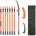VEVOR Manual Pole Saw 8.24m Extendable Tree Pruner Fiberglass Handle