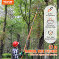 VEVOR Manual Pole Saw 8.24m Extendable Tree Pruner Fiberglass Handle