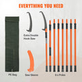 VEVOR Manual Pole Saw 8.24m Extendable Tree Pruner Fiberglass Handle