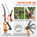 Pole Saw Manual 2.24-8.24m Extendable Tree Pruner Fiberglass