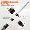 Manual Pole Saw 1.5-6.1m Extendable Aluminum Alloy Tree Pruner
