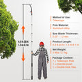 Manual Pole Saw 1.5-6.1m Extendable Aluminum Alloy Tree Pruner