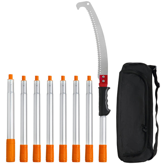 Manual Pole Saw 1.4-3m Extendable Tree Pruner Aluminum Alloy