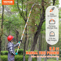 Manual Pole Saw 1.4-3m Extendable Tree Pruner Aluminum Alloy
