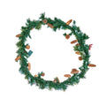 Christmas Garland 2750mm with Lights Faux Greenery Berry Pine