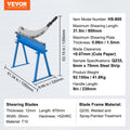800mm Manual Hand Plate Shear Metal Sheet Cutter Benchtop