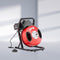 Drain Cleaner Machine 50FT x 1/2Inch Manual Feed Snake Auger with 4 Cutter