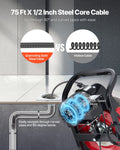 Drain Cleaner Machine 23m Manual Sewer Snake 13mm 4 Cutters