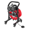 Drain Cleaner Machine 15m Manual Sewer Snake Auger 50-150mm Pipes