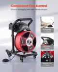 Drain Cleaner Machine 15m Manual Sewer Snake Auger 50-150mm Pipes