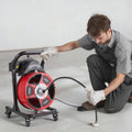 Drain Cleaner Machine 15m Manual Sewer Snake Auger 50-150mm Pipes