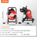 Drain Cleaner Machine 50FT 1/2