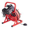 Drain Auger 75FT 3/8 Inch Manual Feed 4 Cutters Cleaner Machine