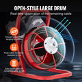 Drain Auger 75FT 3/8 Inch Manual Feed 4 Cutters Cleaner Machine