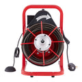 Drain Auger 75FT 3/8 Inch Manual Feed 4 Cutters Cleaner Machine