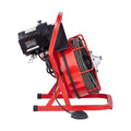 Drain Auger 75FT 3/8 Inch Manual Feed 4 Cutters Cleaner Machine