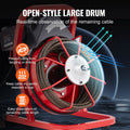 Drain Cleaner Machine Auger 50FT 1/2in Manual Feed 4 Cutters