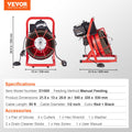 Drain Cleaner Machine Auger 50FT 1/2in Manual Feed 4 Cutters