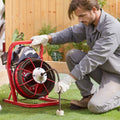 Drain Cleaner Machine Auger 50FT 1/2in Manual Feed 4 Cutters
