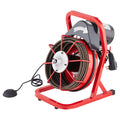 Drain Cleaner Machine Auger 50FT 1/2in Manual Feed 4 Cutters