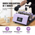 VEVOR Tumbler Heat Press 11-30oz Mug Sublimation Machine Purple