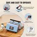 VEVOR Tumbler Heat Press 11-30oz Mug Sublimation Machine Blue