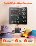 Hat Heat Press Machine 4 Interchangeable Platens Sublimation HTV