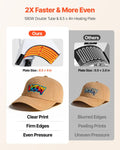 Hat Heat Press Machine 4 Interchangeable Platens Sublimation HTV