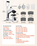 Hat Heat Press Machine 4 Interchangeable Platens Sublimation HTV