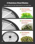 Bud Leaf Bowl Trimmer 335mm Manual Stainless Steel Blades