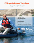 Electric Trolling Motor 12V 55lbs Thrust 8-Speed Kayak Boat Engine