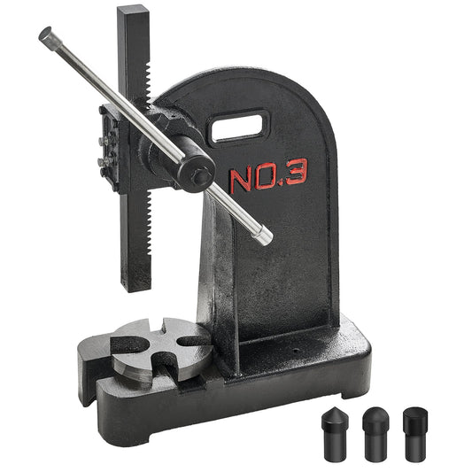 Arbor Press 3 Ton Manual Cast Iron Heavy Duty Desktop Stamping