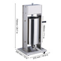 Manual Sausage Stuffer 15 L Vertical Sausage Machine 304 Stainless Steel