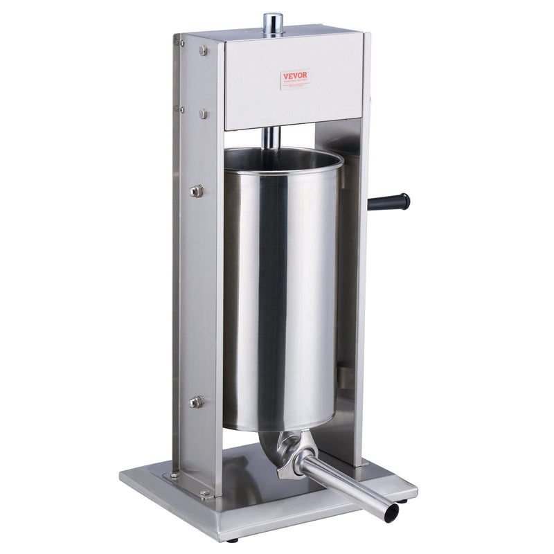 Manual Sausage Stuffer 15L Stainless Steel Vertical Machine