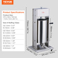 Manual Sausage Stuffer 15L Stainless Steel Vertical Machine