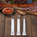 Sausage Stuffer 2L Vertical Manual Machine 304 Stainless Steel 2 Tubes